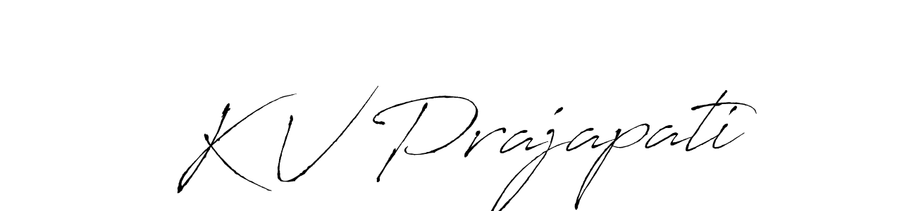 How to make K V Prajapati signature? Antro_Vectra is a professional autograph style. Create handwritten signature for K V Prajapati name. K V Prajapati signature style 6 images and pictures png