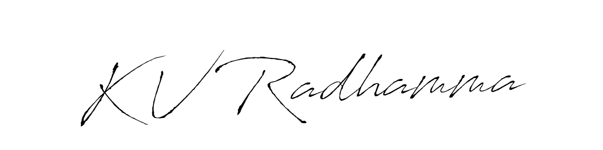 You should practise on your own different ways (Antro_Vectra) to write your name (K V Radhamma) in signature. don't let someone else do it for you. K V Radhamma signature style 6 images and pictures png