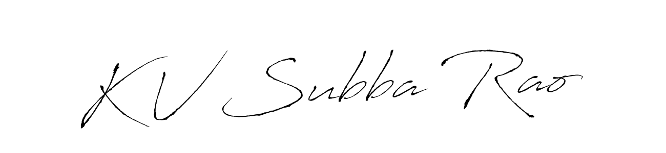 Create a beautiful signature design for name K V Subba Rao. With this signature (Antro_Vectra) fonts, you can make a handwritten signature for free. K V Subba Rao signature style 6 images and pictures png