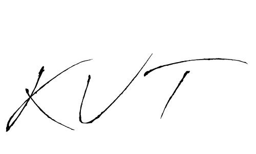 K V T stylish signature style. Best Handwritten Sign (Antro_Vectra) for my name. Handwritten Signature Collection Ideas for my name K V T. K V T signature style 6 images and pictures png