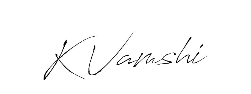 The best way (Antro_Vectra) to make a short signature is to pick only two or three words in your name. The name K Vamshi include a total of six letters. For converting this name. K Vamshi signature style 6 images and pictures png