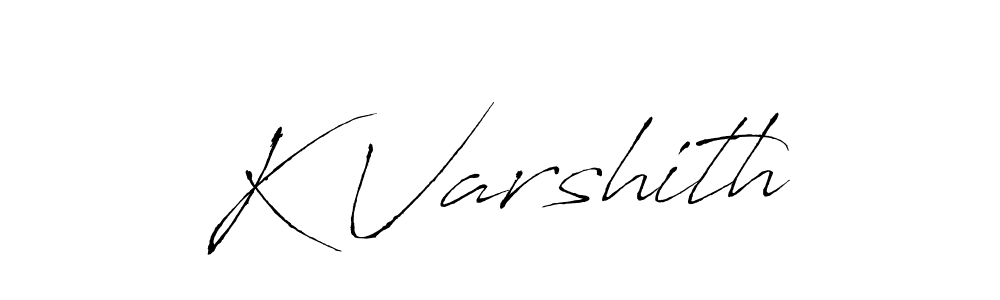 if you are searching for the best signature style for your name K Varshith. so please give up your signature search. here we have designed multiple signature styles  using Antro_Vectra. K Varshith signature style 6 images and pictures png