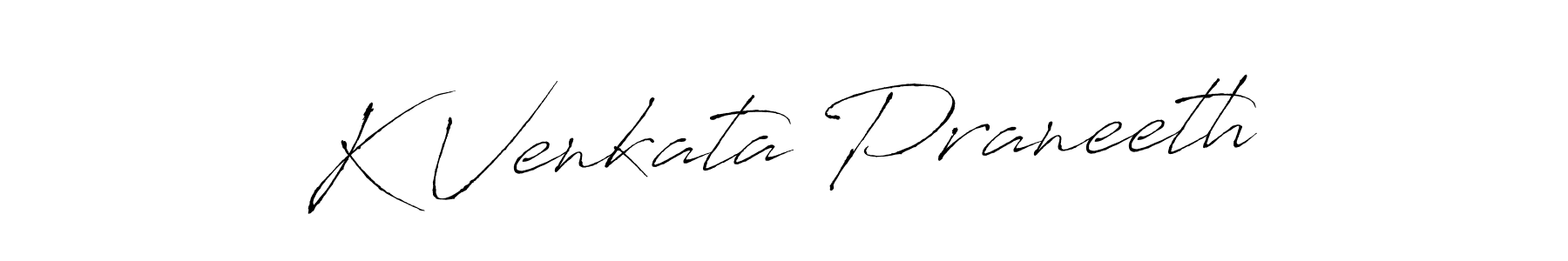 How to make K Venkata Praneeth signature? Antro_Vectra is a professional autograph style. Create handwritten signature for K Venkata Praneeth name. K Venkata Praneeth signature style 6 images and pictures png