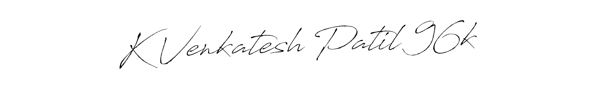 How to make K Venkatesh Patil 96k name signature. Use Antro_Vectra style for creating short signs online. This is the latest handwritten sign. K Venkatesh Patil 96k signature style 6 images and pictures png