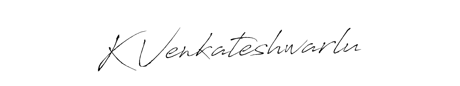 How to make K Venkateshwarlu name signature. Use Antro_Vectra style for creating short signs online. This is the latest handwritten sign. K Venkateshwarlu signature style 6 images and pictures png