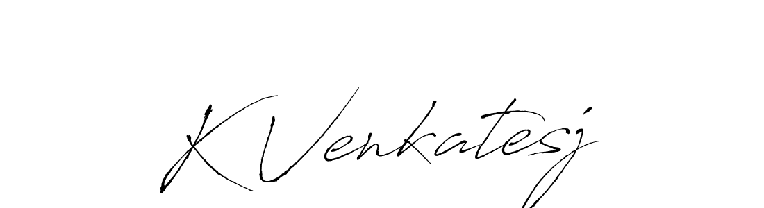 Create a beautiful signature design for name K Venkatesj. With this signature (Antro_Vectra) fonts, you can make a handwritten signature for free. K Venkatesj signature style 6 images and pictures png