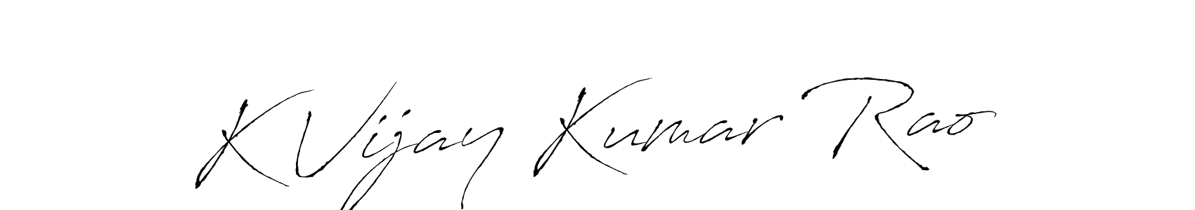 How to Draw K Vijay Kumar Rao signature style? Antro_Vectra is a latest design signature styles for name K Vijay Kumar Rao. K Vijay Kumar Rao signature style 6 images and pictures png