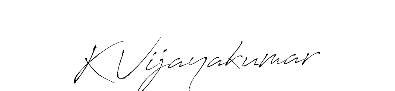 Similarly Antro_Vectra is the best handwritten signature design. Signature creator online .You can use it as an online autograph creator for name K Vijayakumar. K Vijayakumar signature style 6 images and pictures png