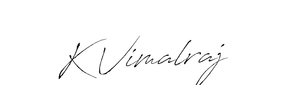 Make a beautiful signature design for name K Vimalraj. With this signature (Antro_Vectra) style, you can create a handwritten signature for free. K Vimalraj signature style 6 images and pictures png
