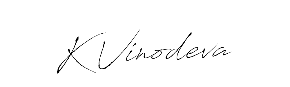 Design your own signature with our free online signature maker. With this signature software, you can create a handwritten (Antro_Vectra) signature for name K Vinodeva. K Vinodeva signature style 6 images and pictures png