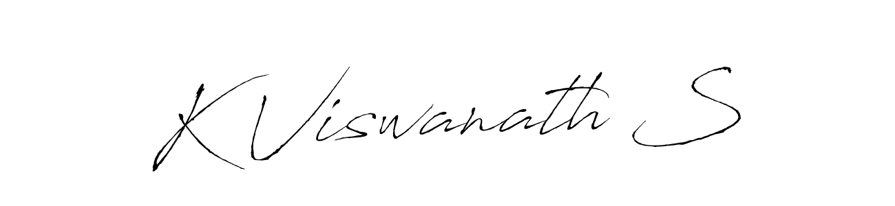 Use a signature maker to create a handwritten signature online. With this signature software, you can design (Antro_Vectra) your own signature for name K Viswanath S. K Viswanath S signature style 6 images and pictures png