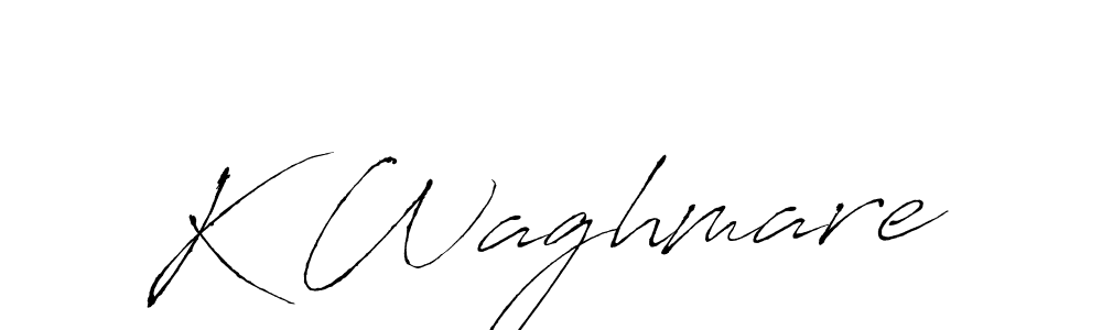 You should practise on your own different ways (Antro_Vectra) to write your name (K Waghmare) in signature. don't let someone else do it for you. K Waghmare signature style 6 images and pictures png