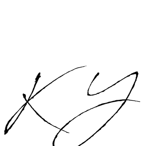 Make a beautiful signature design for name K Y. With this signature (Antro_Vectra) style, you can create a handwritten signature for free. K Y signature style 6 images and pictures png