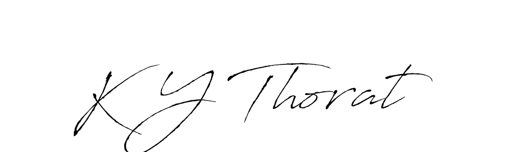 This is the best signature style for the K Y Thorat name. Also you like these signature font (Antro_Vectra). Mix name signature. K Y Thorat signature style 6 images and pictures png