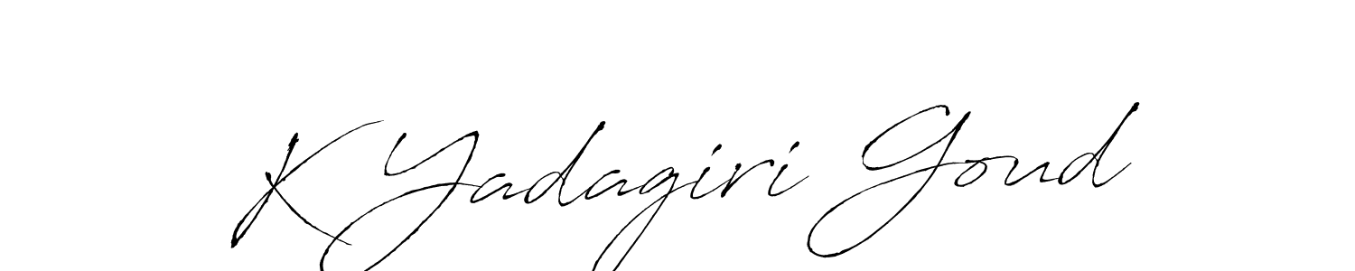 K Yadagiri Goud stylish signature style. Best Handwritten Sign (Antro_Vectra) for my name. Handwritten Signature Collection Ideas for my name K Yadagiri Goud. K Yadagiri Goud signature style 6 images and pictures png