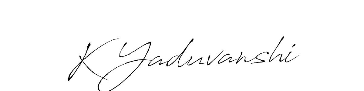 The best way (Antro_Vectra) to make a short signature is to pick only two or three words in your name. The name K Yaduvanshi include a total of six letters. For converting this name. K Yaduvanshi signature style 6 images and pictures png