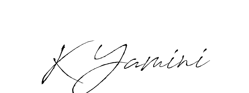 The best way (Antro_Vectra) to make a short signature is to pick only two or three words in your name. The name K Yamini include a total of six letters. For converting this name. K Yamini signature style 6 images and pictures png