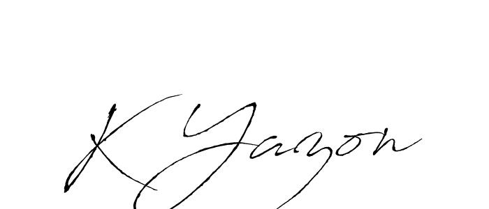 Make a short K Yazon signature style. Manage your documents anywhere anytime using Antro_Vectra. Create and add eSignatures, submit forms, share and send files easily. K Yazon signature style 6 images and pictures png