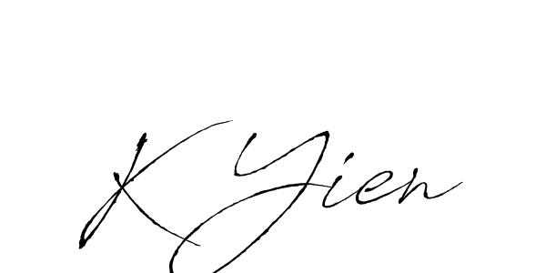 Design your own signature with our free online signature maker. With this signature software, you can create a handwritten (Antro_Vectra) signature for name K Yien. K Yien signature style 6 images and pictures png