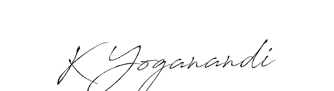 How to make K Yoganandi signature? Antro_Vectra is a professional autograph style. Create handwritten signature for K Yoganandi name. K Yoganandi signature style 6 images and pictures png