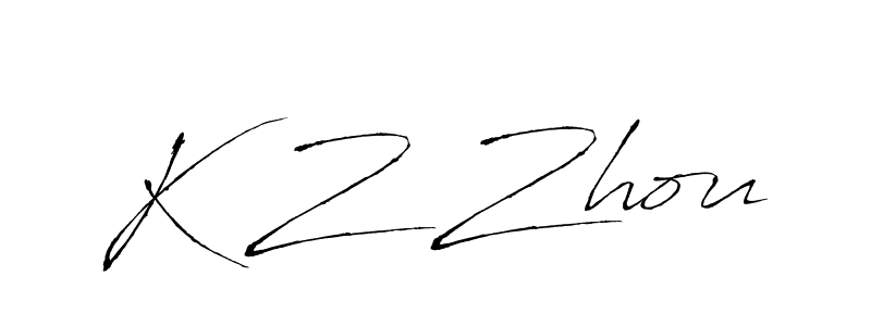 It looks lik you need a new signature style for name K Z Zhou. Design unique handwritten (Antro_Vectra) signature with our free signature maker in just a few clicks. K Z Zhou signature style 6 images and pictures png