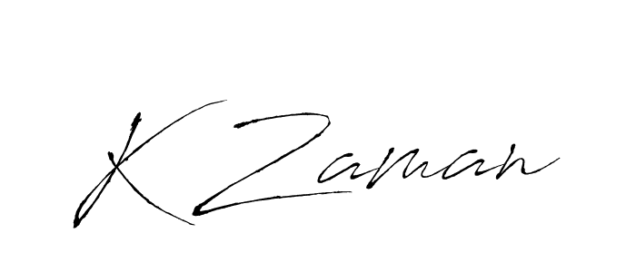 Also You can easily find your signature by using the search form. We will create K Zaman name handwritten signature images for you free of cost using Antro_Vectra sign style. K Zaman signature style 6 images and pictures png