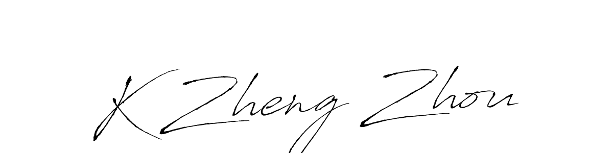 Design your own signature with our free online signature maker. With this signature software, you can create a handwritten (Antro_Vectra) signature for name K Zheng Zhou. K Zheng Zhou signature style 6 images and pictures png