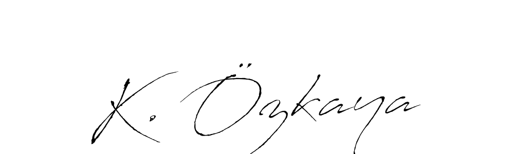 Also we have K. Özkaya name is the best signature style. Create professional handwritten signature collection using Antro_Vectra autograph style. K. Özkaya signature style 6 images and pictures png