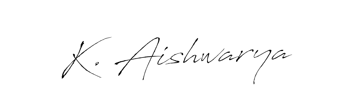 This is the best signature style for the K. Aishwarya name. Also you like these signature font (Antro_Vectra). Mix name signature. K. Aishwarya signature style 6 images and pictures png