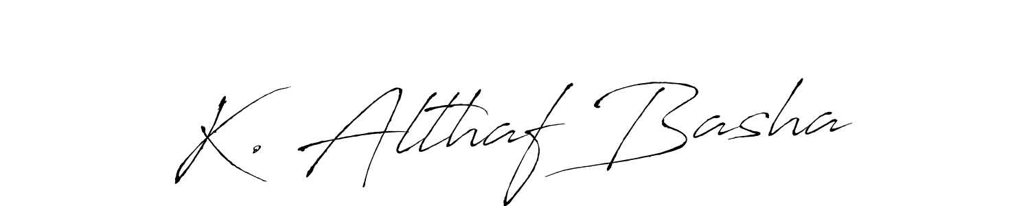 Use a signature maker to create a handwritten signature online. With this signature software, you can design (Antro_Vectra) your own signature for name K. Althaf Basha. K. Althaf Basha signature style 6 images and pictures png