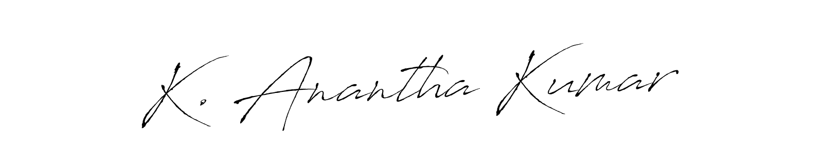 Make a beautiful signature design for name K. Anantha Kumar. Use this online signature maker to create a handwritten signature for free. K. Anantha Kumar signature style 6 images and pictures png