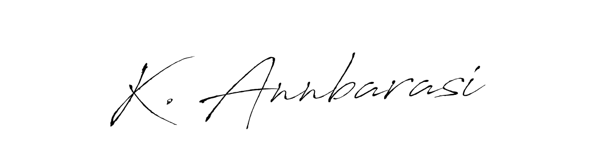 Also we have K. Annbarasi name is the best signature style. Create professional handwritten signature collection using Antro_Vectra autograph style. K. Annbarasi signature style 6 images and pictures png