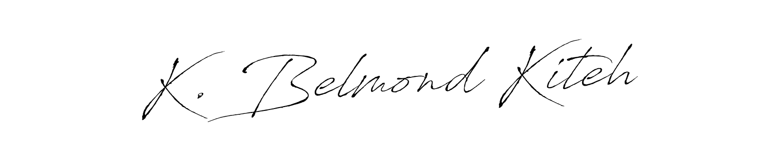 Best and Professional Signature Style for K. Belmond Kiteh. Antro_Vectra Best Signature Style Collection. K. Belmond Kiteh signature style 6 images and pictures png