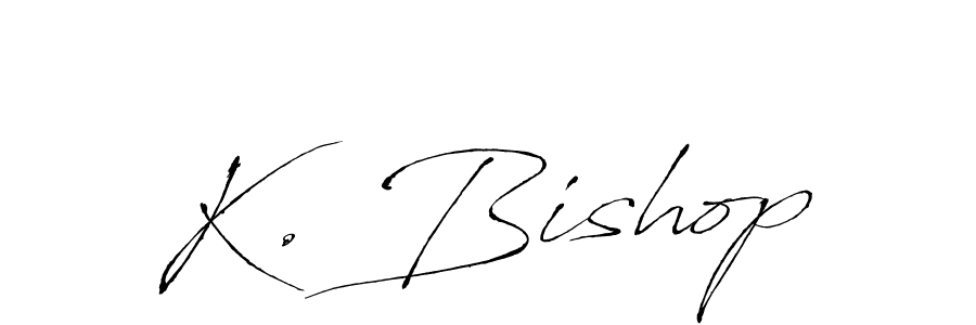 Create a beautiful signature design for name K. Bishop. With this signature (Antro_Vectra) fonts, you can make a handwritten signature for free. K. Bishop signature style 6 images and pictures png