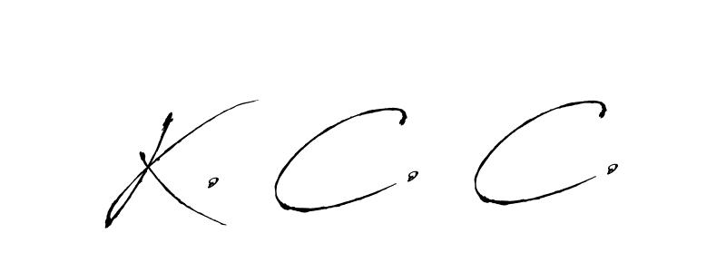Create a beautiful signature design for name K. C. C.. With this signature (Antro_Vectra) fonts, you can make a handwritten signature for free. K. C. C. signature style 6 images and pictures png