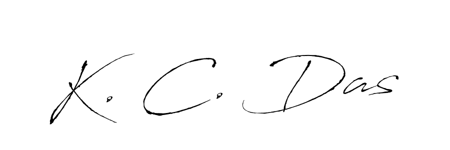 The best way (Antro_Vectra) to make a short signature is to pick only two or three words in your name. The name K. C. Das include a total of six letters. For converting this name. K. C. Das signature style 6 images and pictures png