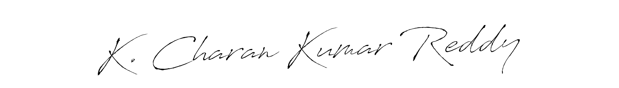 K. Charan Kumar Reddy stylish signature style. Best Handwritten Sign (Antro_Vectra) for my name. Handwritten Signature Collection Ideas for my name K. Charan Kumar Reddy. K. Charan Kumar Reddy signature style 6 images and pictures png