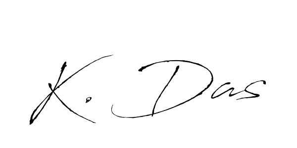 You should practise on your own different ways (Antro_Vectra) to write your name (K. Das) in signature. don't let someone else do it for you. K. Das signature style 6 images and pictures png