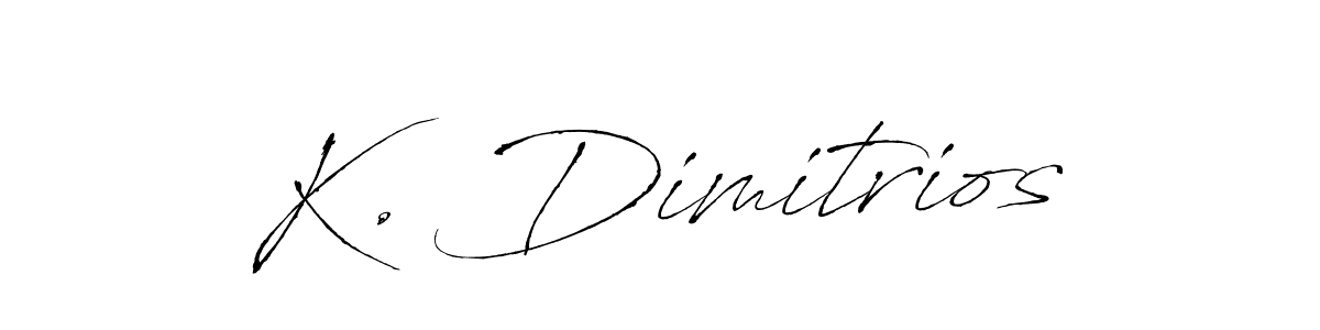 Make a beautiful signature design for name K. Dimitrios. With this signature (Antro_Vectra) style, you can create a handwritten signature for free. K. Dimitrios signature style 6 images and pictures png