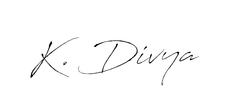 How to make K. Divya signature? Antro_Vectra is a professional autograph style. Create handwritten signature for K. Divya name. K. Divya signature style 6 images and pictures png
