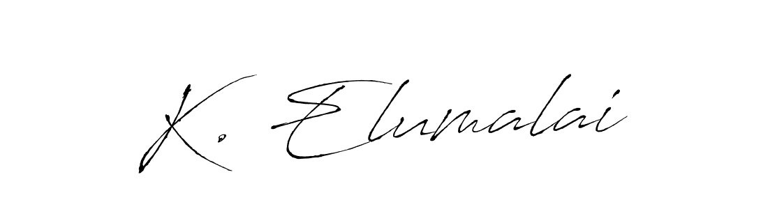 How to make K. Elumalai signature? Antro_Vectra is a professional autograph style. Create handwritten signature for K. Elumalai name. K. Elumalai signature style 6 images and pictures png