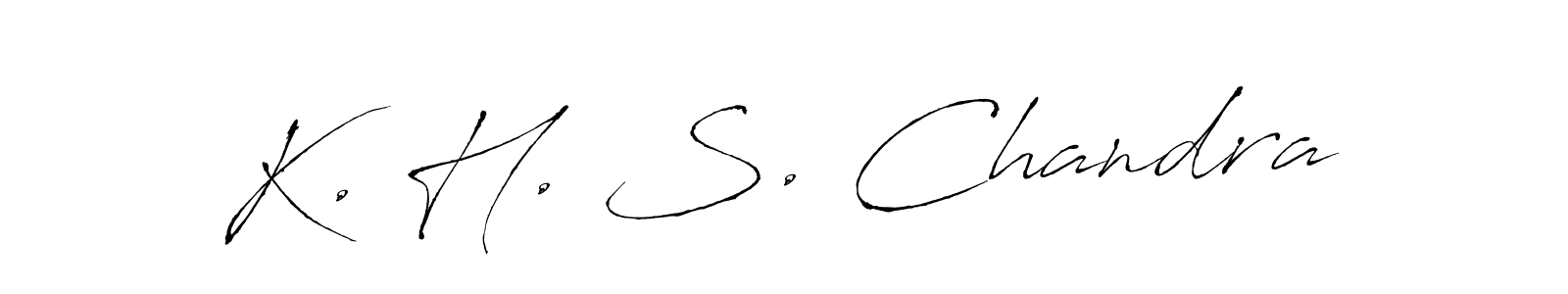 K. H. S. Chandra stylish signature style. Best Handwritten Sign (Antro_Vectra) for my name. Handwritten Signature Collection Ideas for my name K. H. S. Chandra. K. H. S. Chandra signature style 6 images and pictures png