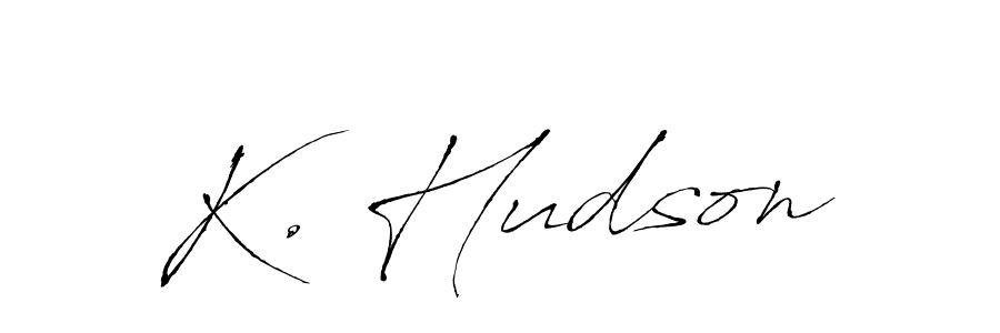 Make a beautiful signature design for name K. Hudson. With this signature (Antro_Vectra) style, you can create a handwritten signature for free. K. Hudson signature style 6 images and pictures png