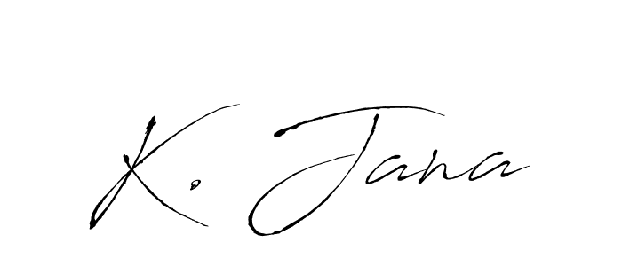 Design your own signature with our free online signature maker. With this signature software, you can create a handwritten (Antro_Vectra) signature for name K. Jana. K. Jana signature style 6 images and pictures png