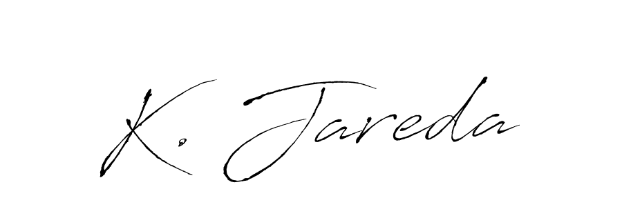 Also You can easily find your signature by using the search form. We will create K. Jareda name handwritten signature images for you free of cost using Antro_Vectra sign style. K. Jareda signature style 6 images and pictures png