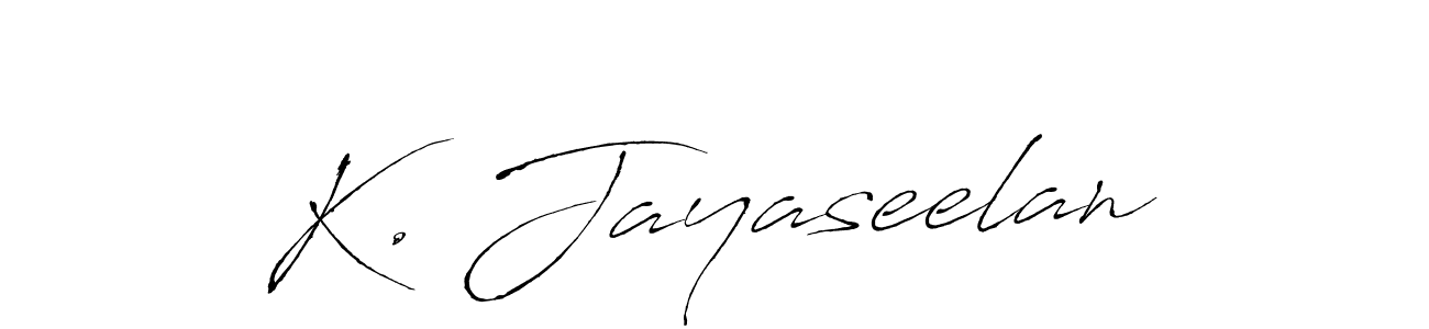 Similarly Antro_Vectra is the best handwritten signature design. Signature creator online .You can use it as an online autograph creator for name K. Jayaseelan. K. Jayaseelan signature style 6 images and pictures png