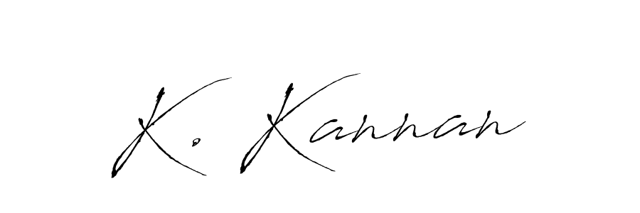 K. Kannan stylish signature style. Best Handwritten Sign (Antro_Vectra) for my name. Handwritten Signature Collection Ideas for my name K. Kannan. K. Kannan signature style 6 images and pictures png