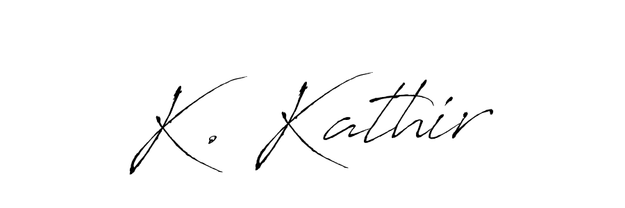 Best and Professional Signature Style for K. Kathir. Antro_Vectra Best Signature Style Collection. K. Kathir signature style 6 images and pictures png