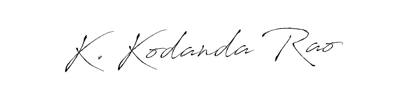 Once you've used our free online signature maker to create your best signature Antro_Vectra style, it's time to enjoy all of the benefits that K. Kodanda Rao name signing documents. K. Kodanda Rao signature style 6 images and pictures png