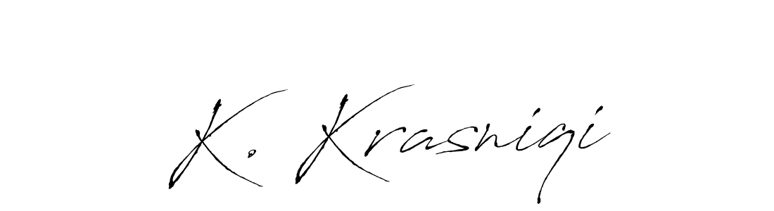Make a beautiful signature design for name K. Krasniqi. Use this online signature maker to create a handwritten signature for free. K. Krasniqi signature style 6 images and pictures png